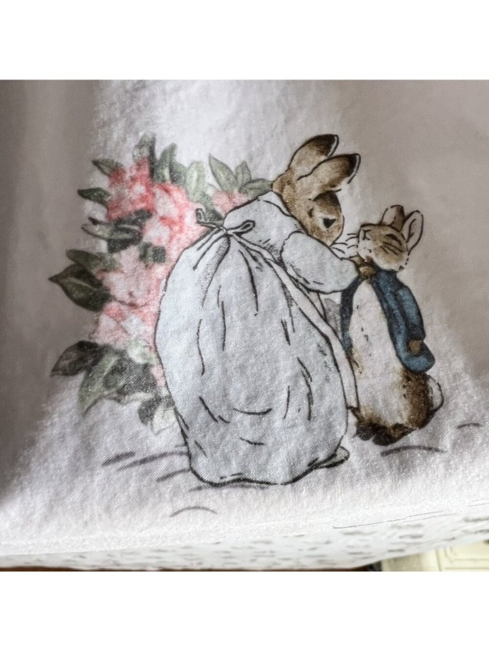 POTTERY BARN KIDS Peter Rabbit TWIN Flat BEATRIX POTTER !00% Organic Cotton - Picture 2 of 11